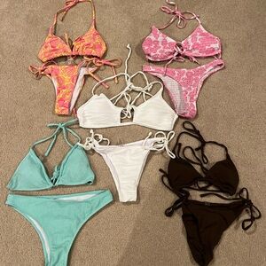 5 Colorful Bikini Bundle Set